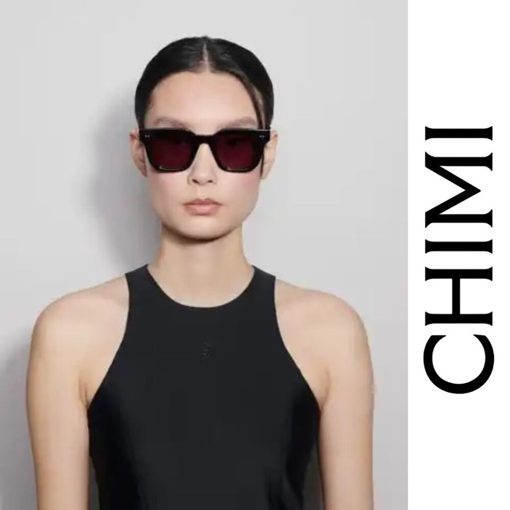 NWT - CHIMI 04M Lab Black Red Sunglasses (45mm-24mm)